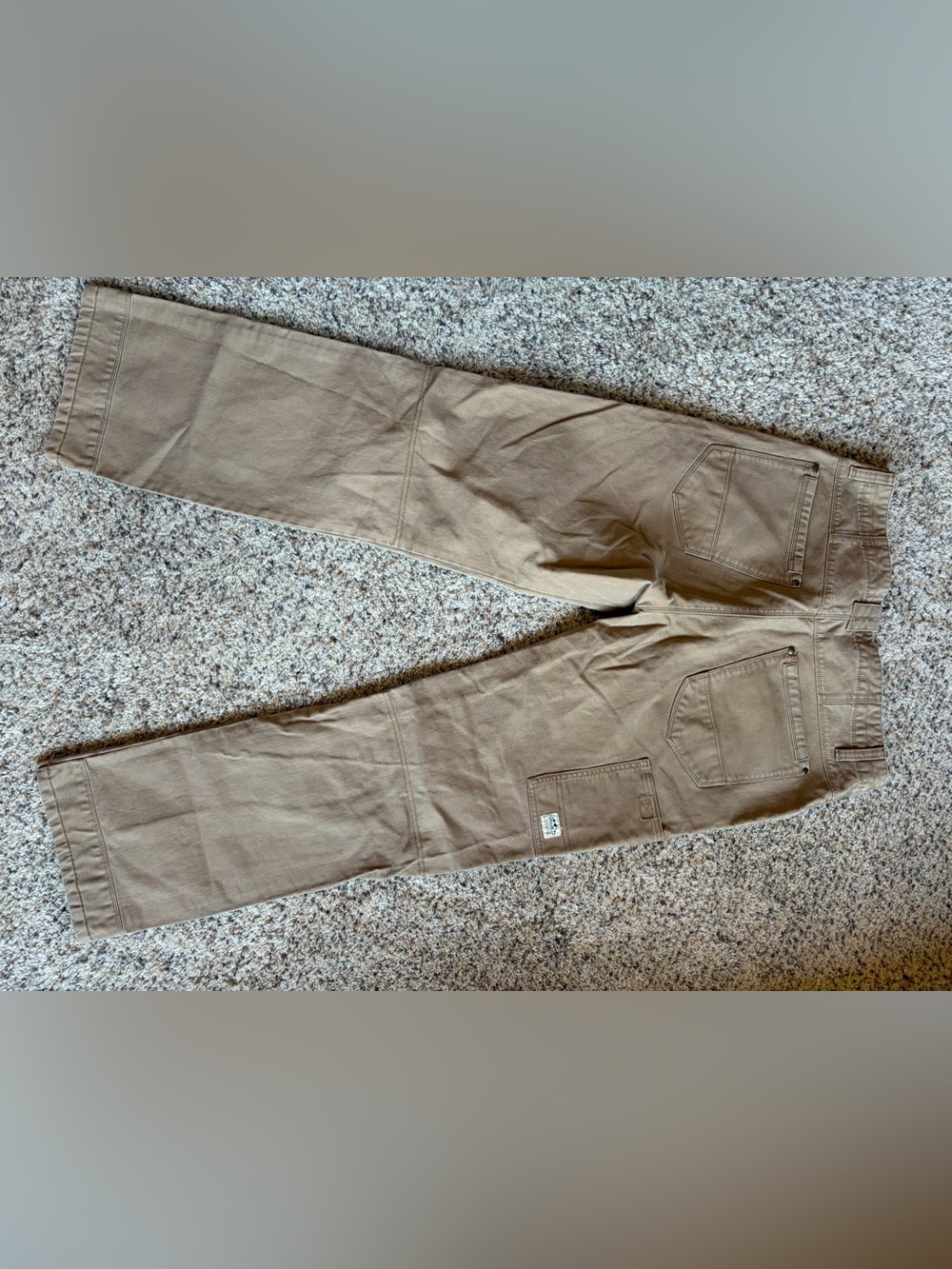 Eddie Bauer Men's Tan Cargo Work Pants